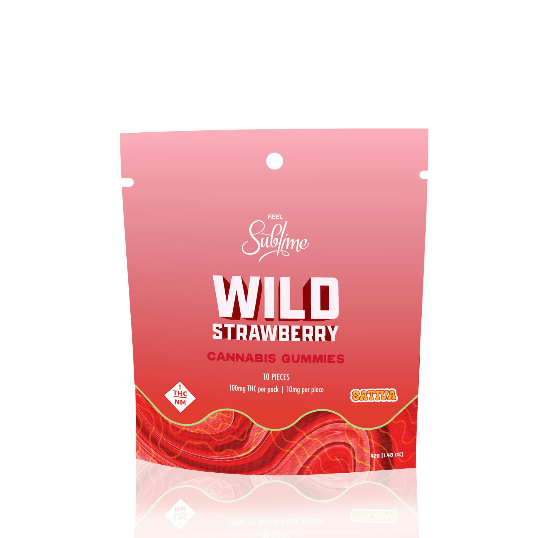 Wild Strawberry Gummies | Gummies | 10pk | 10mg/ea by Sublime