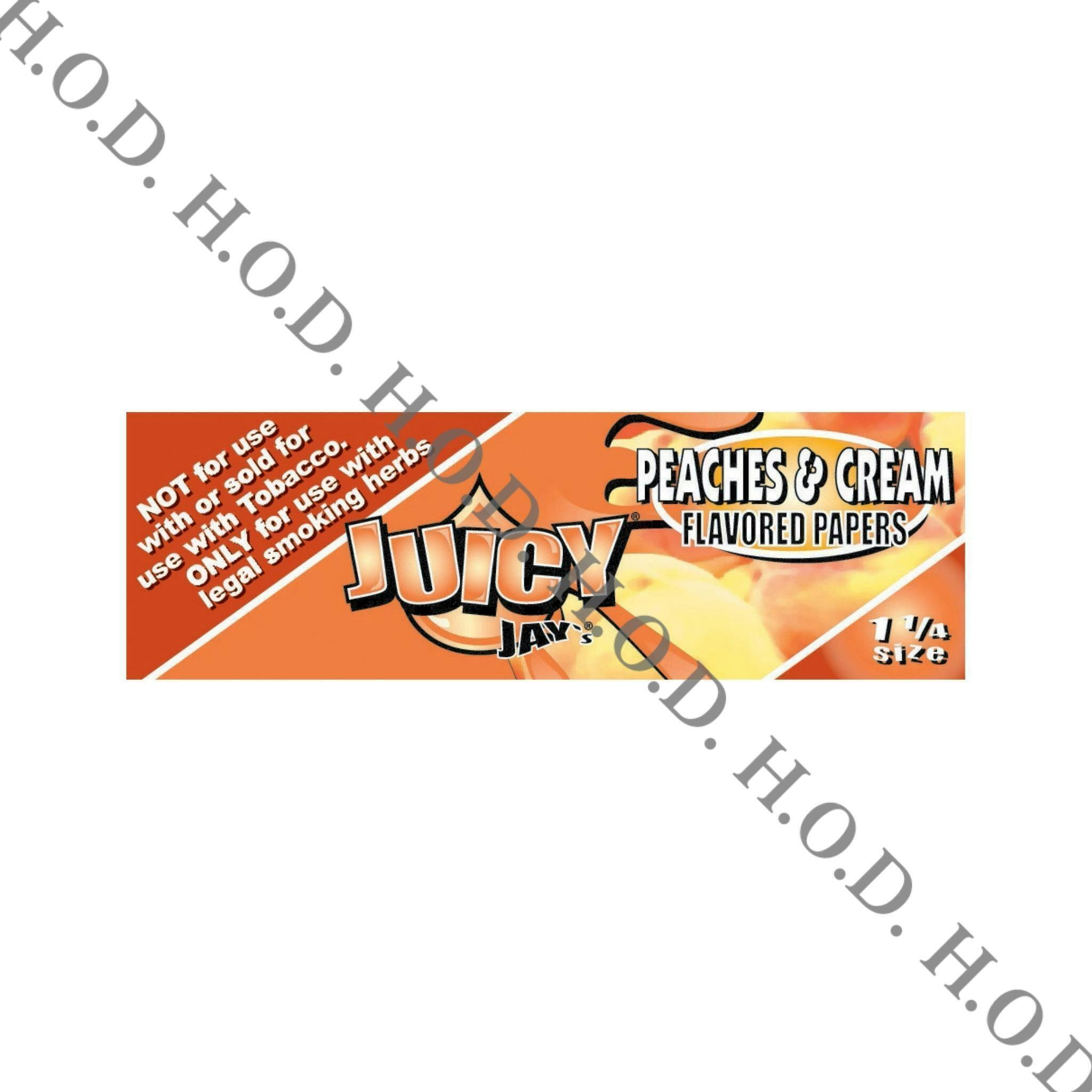 Juicy Jay | Peaches N Cream Flavored Rolling Papers | 1 1/4" | Accessories