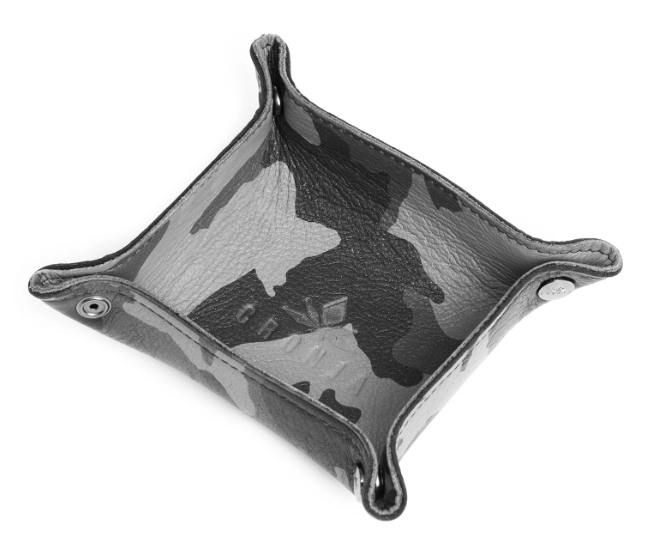 Cronja Leather Valet Tray Black/Grey Camo | Accessories