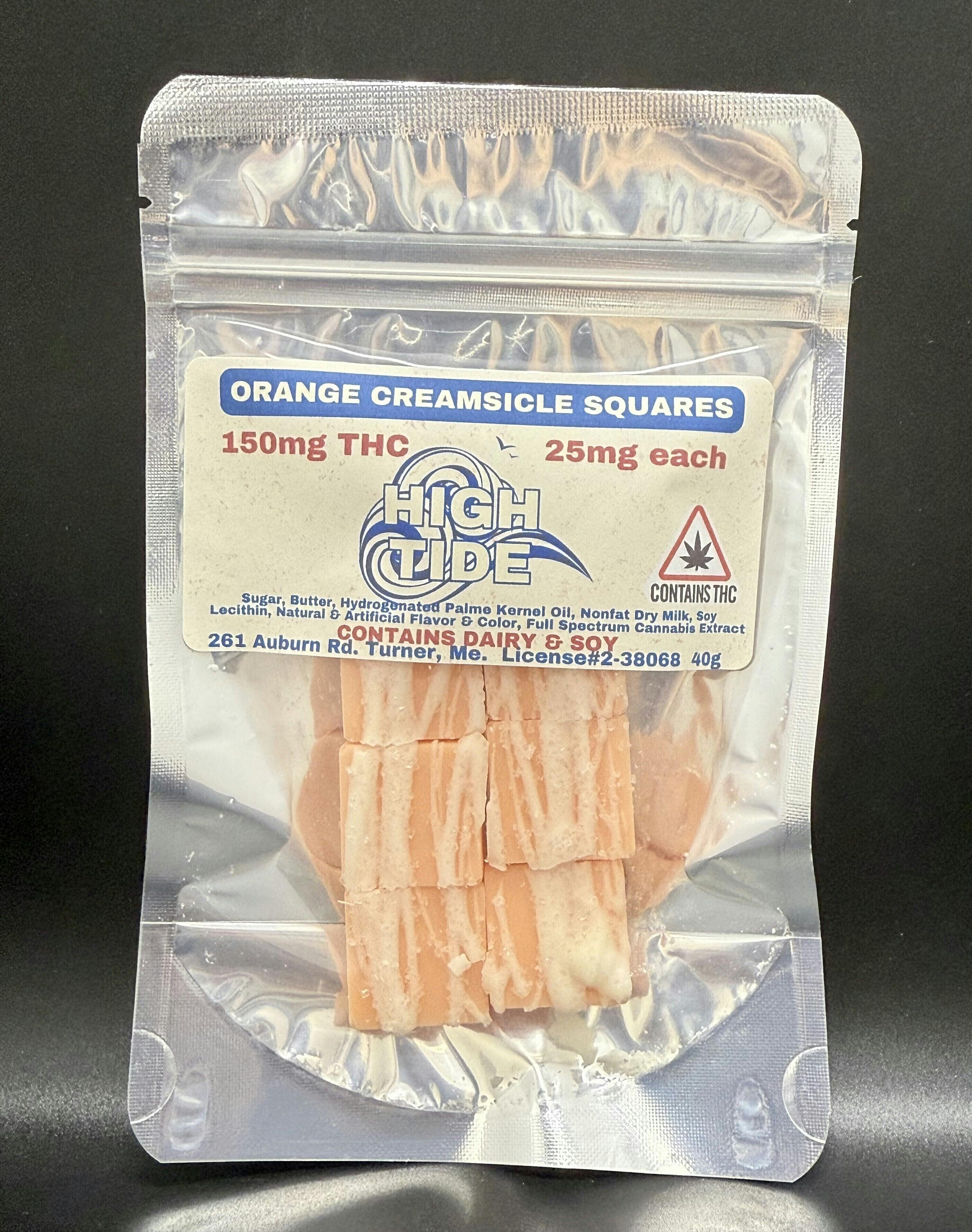 High Tide - Chocolate Squares 150mg - Orange | Chocolates | 6pk | 25mg/ea
