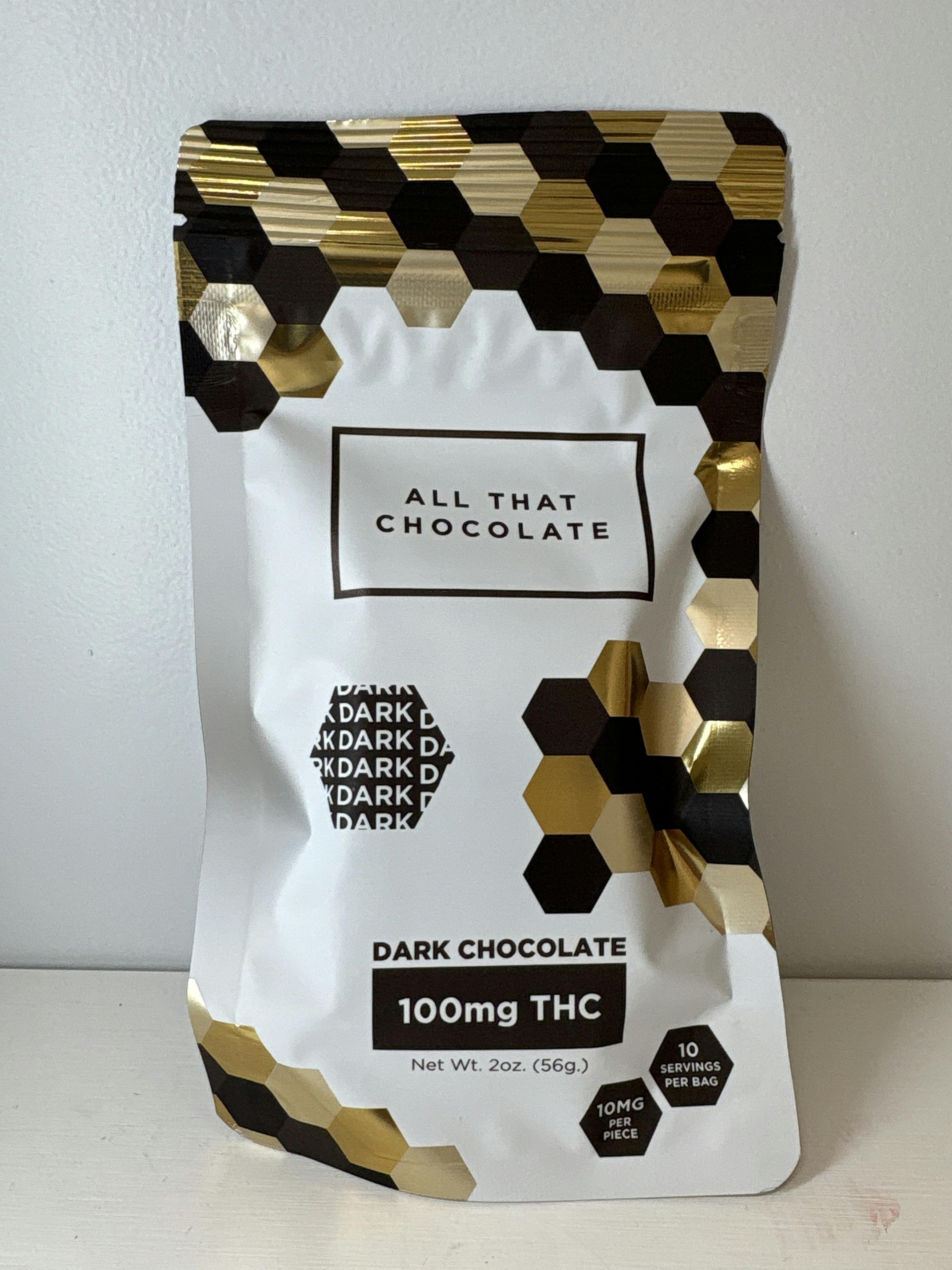 All That Chocolate | Dark Chocolate | Edible(10mg) | Hybrid | Chocolates | at Yeti Greenery