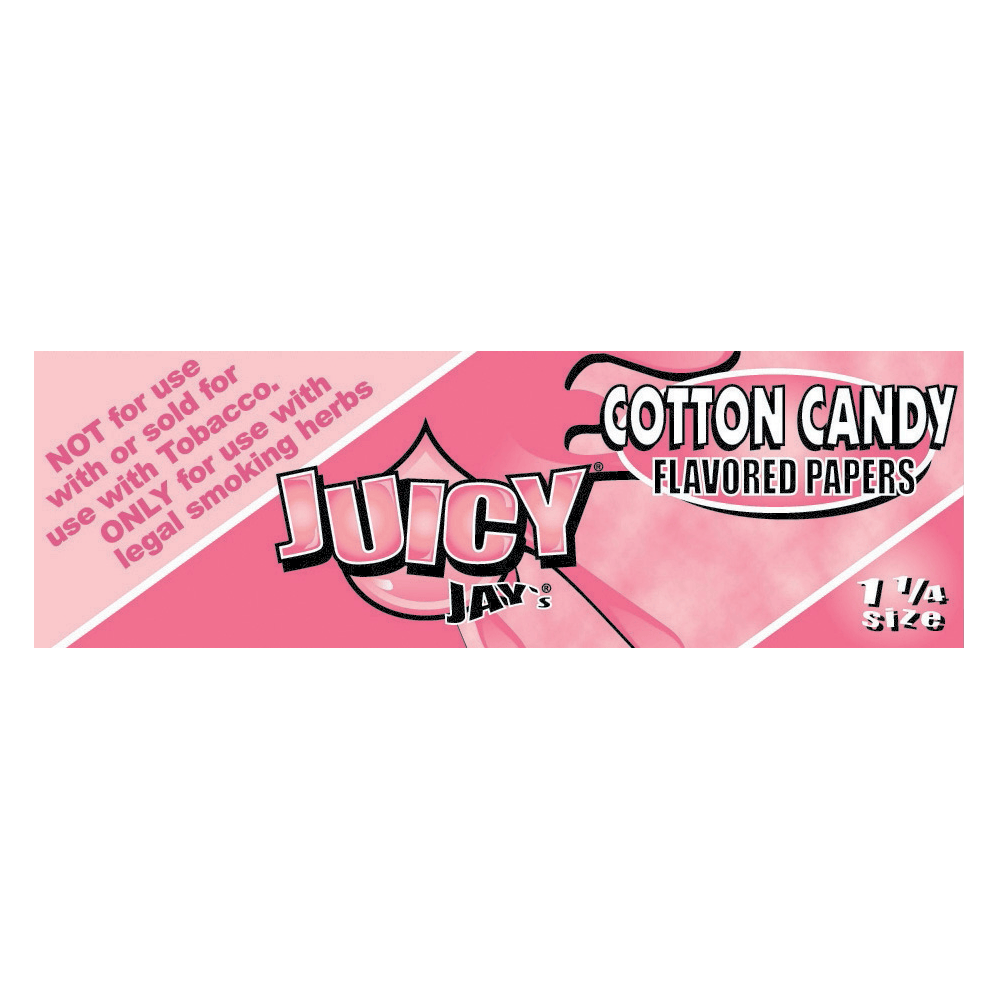 Juicy Jay's - 1 1/4 Cotton Candy Flavored Rolling Papers | Accessories by Juicy Jay's