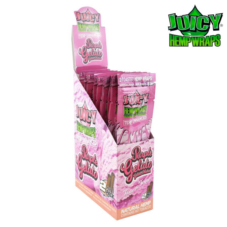 Juicy Jay Terp 2x Enhanced Hemp Wraps - Purple Gelato | Accessories