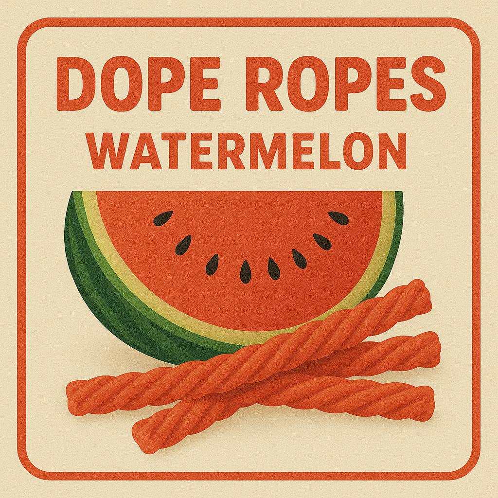 Watermelon Dope Ropes | 10pk | 25mg/ea