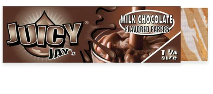 Juicy Jay's Flavored Rolling Papers - Milk Chocolate (1¼" or 79mm) | Access at Voodoo