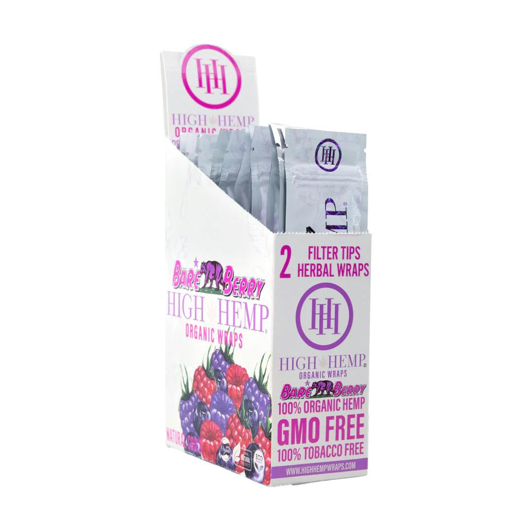 High Hemp Bare Berry Organic Wraps Vegan 2 Tip 2 Wrap | Accessories