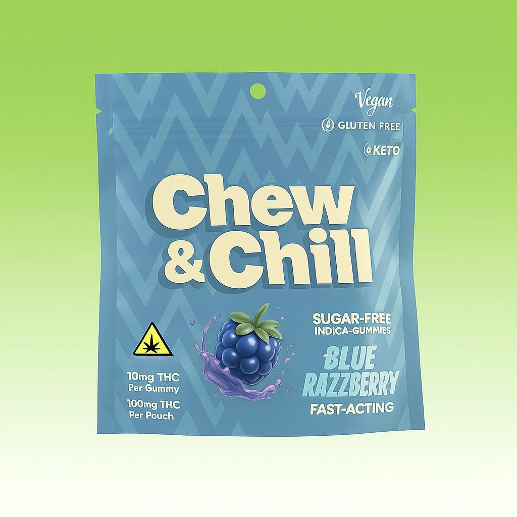 Blue Raspberry Gummies | Gummies | 10pk | 10mg/ea cannabis product