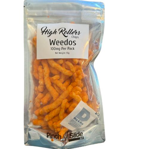 Weedos Cheddar Cheese Chips | 100mg/ea