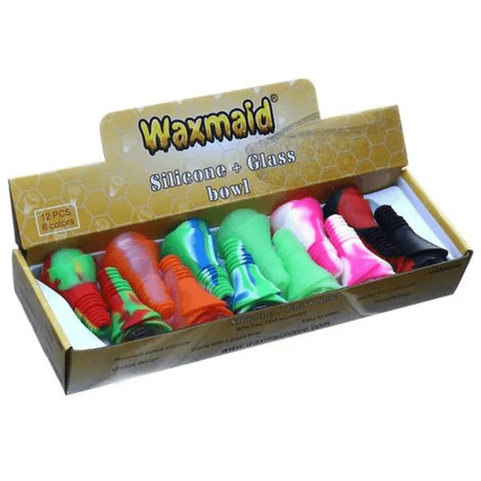 Waxmaid 14mm/18mm Rose Silicone & Glass Bowl | Accessories
