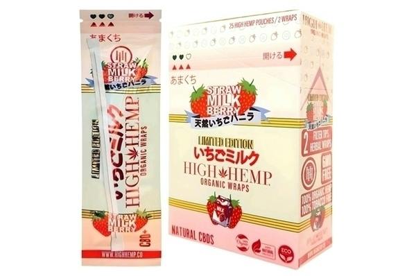 Rolling Papers - High Hemp Wraps - Strawberry Milk | Accessories