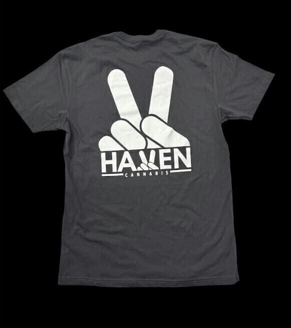 Haven | T-Shirt | Peace Sign | Charcoal | Apparel