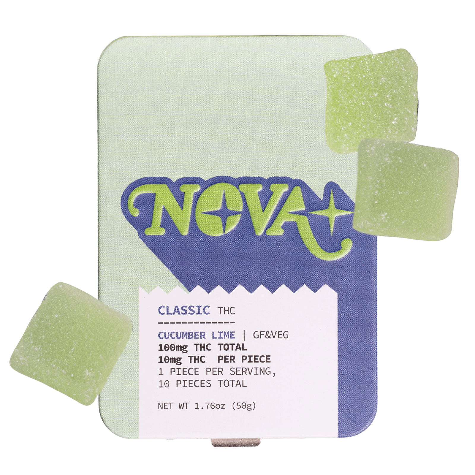 Cucumber Lime Gummies | Gummies | 10pk | 10mg/ea