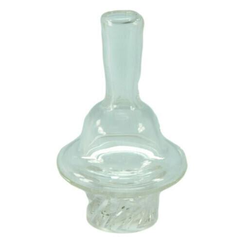 Glass Helix Bore Carb Cap For Wide Bangers | Accessories