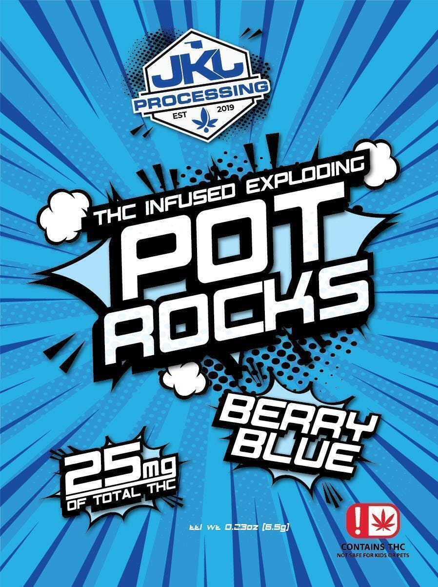 Pot Rocks - Berry Blue 25mg | 25mg/ea