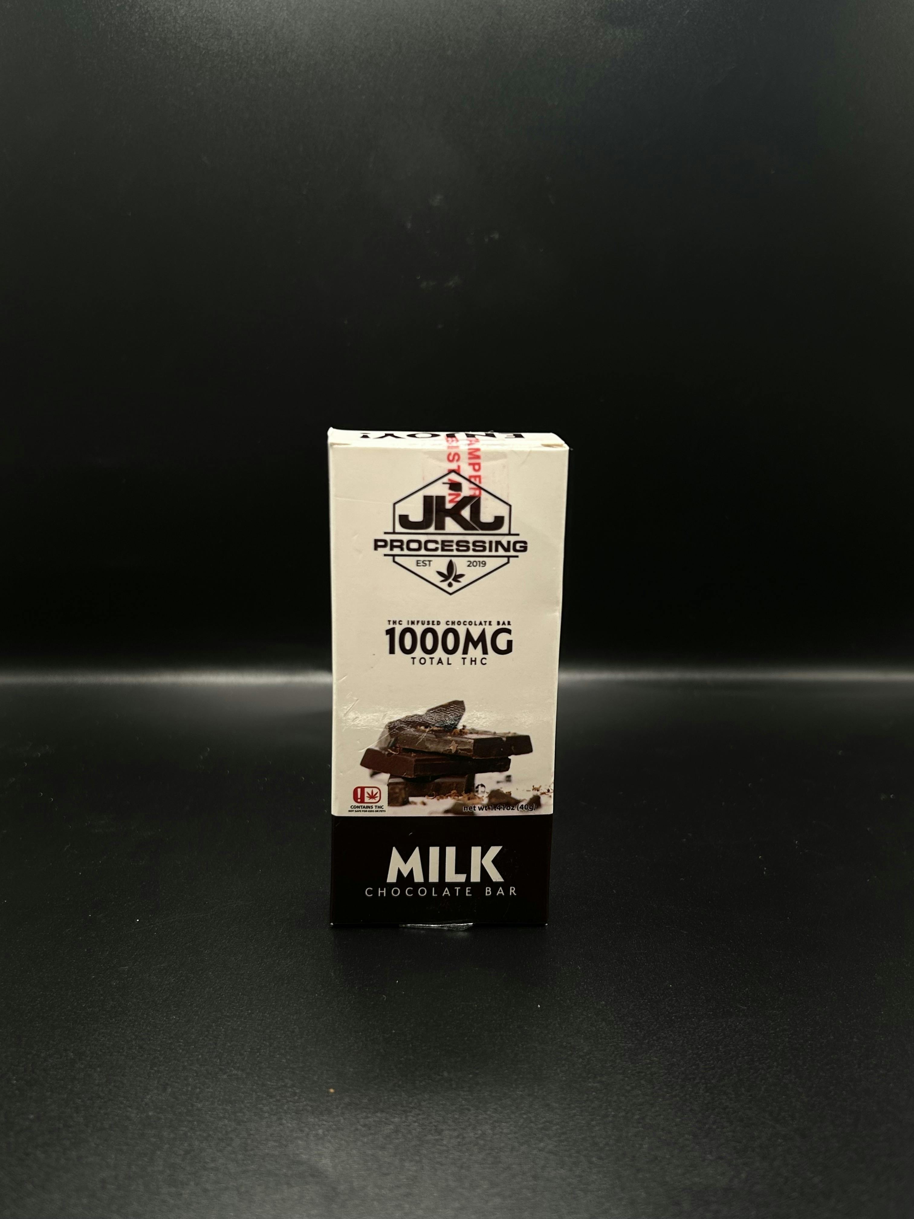 JKJ Processing - Milk Chocolate - 1000mg bar | Chocolates | 1000mg/ea
