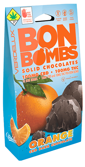 Bon Bombs Orange Dark Chocolate | Chocolates | 10pk | 10mg/ea