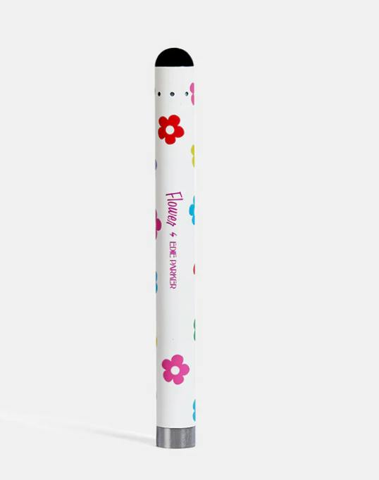 White with Flowers Battery | Batteries by Flower by Edie Parker