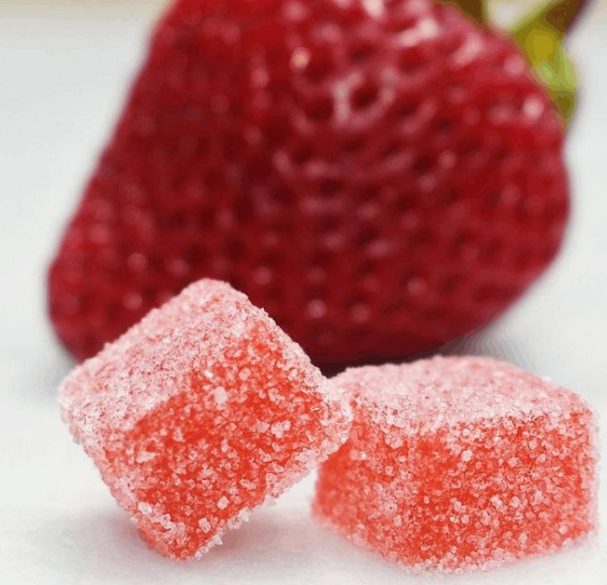 Strawberry Sugared Gummies | Gummies | 20pk | 10mg/ea by Mystique of Maine