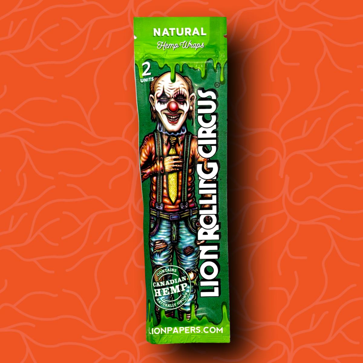 Lion Rolling Circus Hemp Wrap | Natural | Accessories at Green Degree at Hilltop