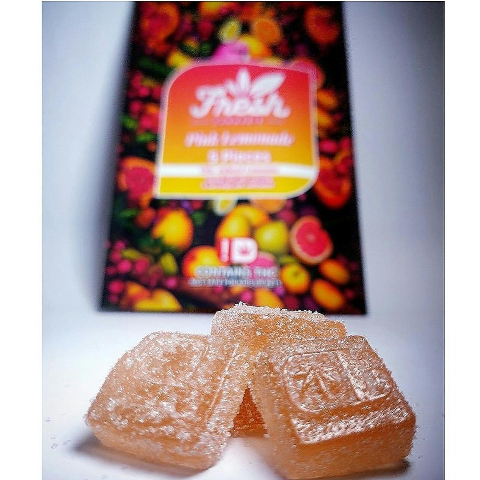 Gummies - Pink Lemonade (50mg per pack) | Gummies | 5pk | 10mg/ea at Fresh Dispensary - Newark