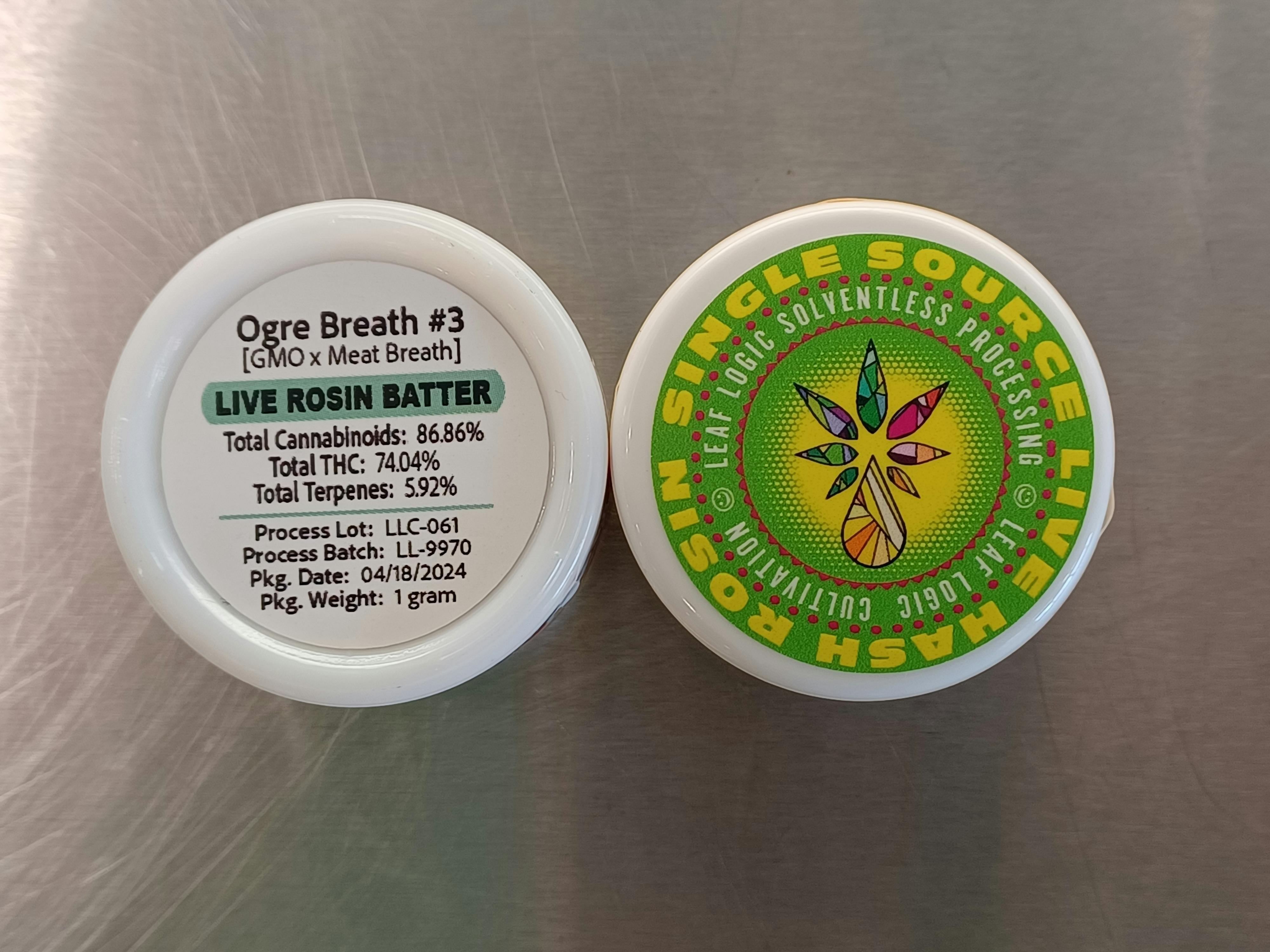 Ogre Breath #3 | Solventless | Rosin | 1g