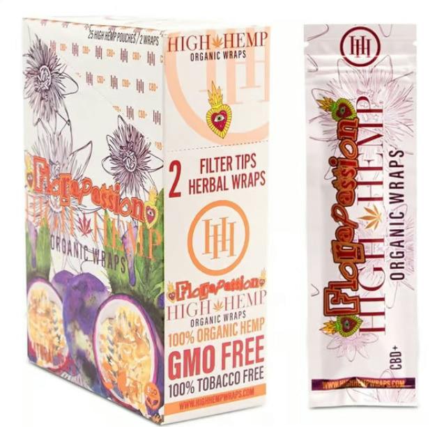 High Hemp - 100% Tobacco Free Wraps - 2pk - Flora Passion | Accessories