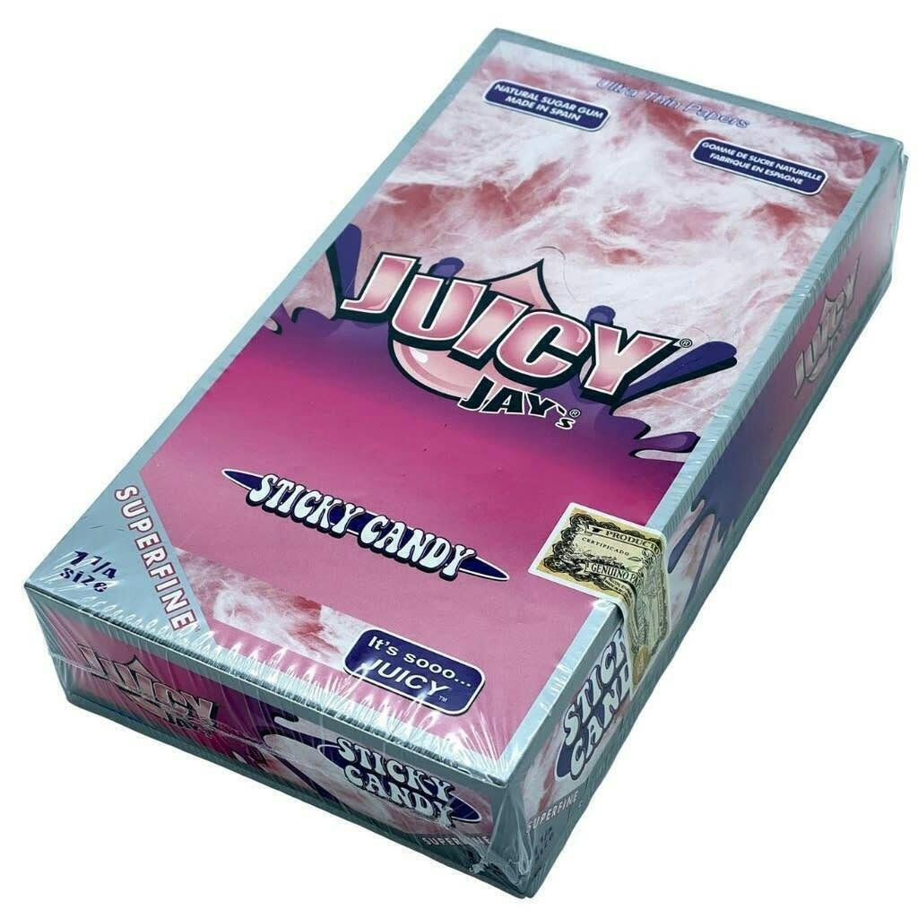 Juicy Jay's | Sticky Candy Flavored Super Fine Rolling Papers | 1 1/4 | Acc