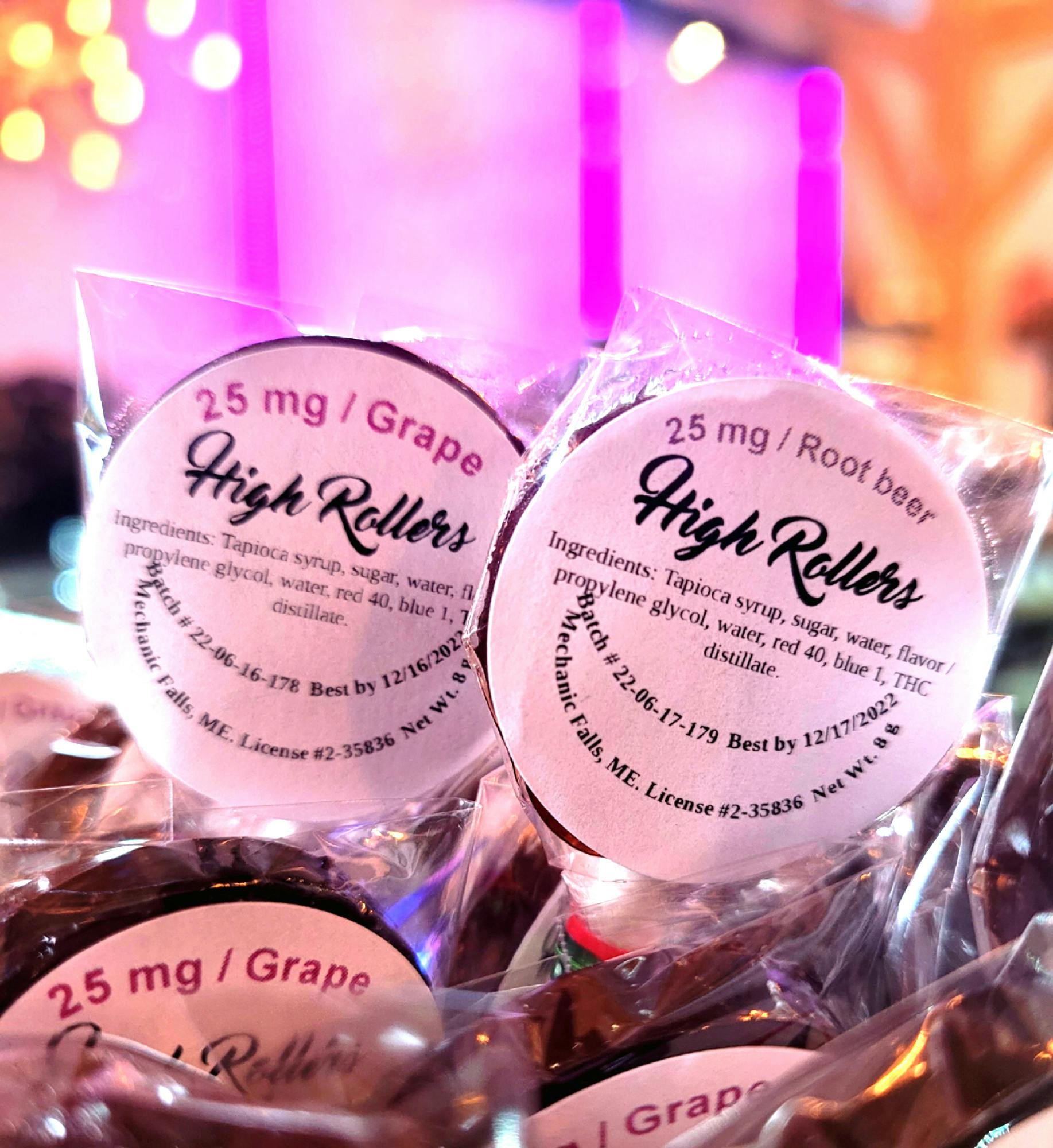 High Rollers - Lollipops - SF Blueberry - 25mg | 25mg/ea