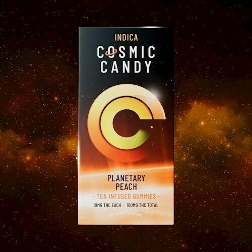 Planetary Peach Indica Flying Saucers (DOH) | Gummies | 10pk | 10mg/ea