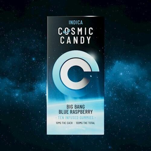 Big Bang Blue Raspberry Indica Flying Saucers (DOH) | Gummies | 10pk | 10mg