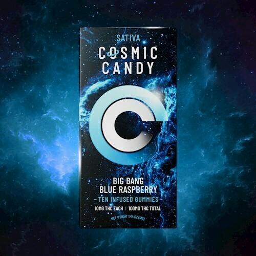 Big Bang Blue Raspberry Sativa Flying Saucers (DOH) | Gummies | 10pk | 10mg