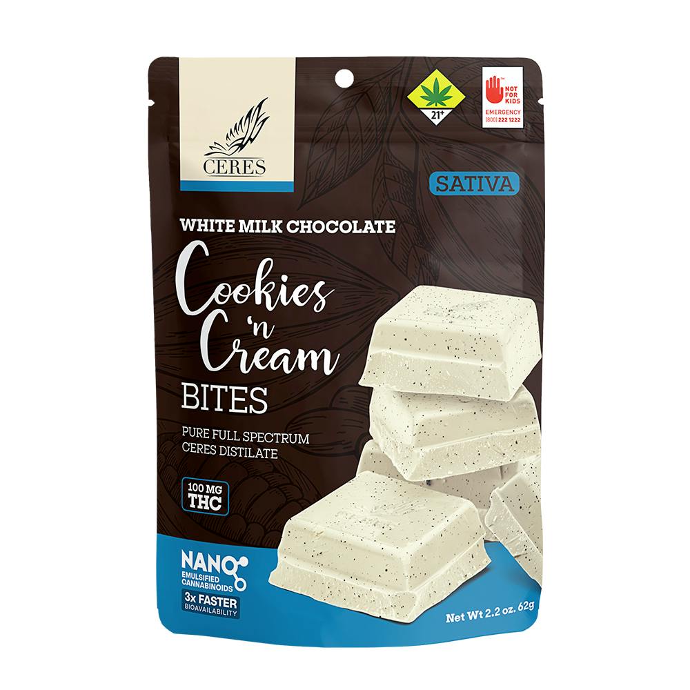 Cookies & Cream - Sativa [] (100mg) | Chocolates | 10pk | 10mg/ea