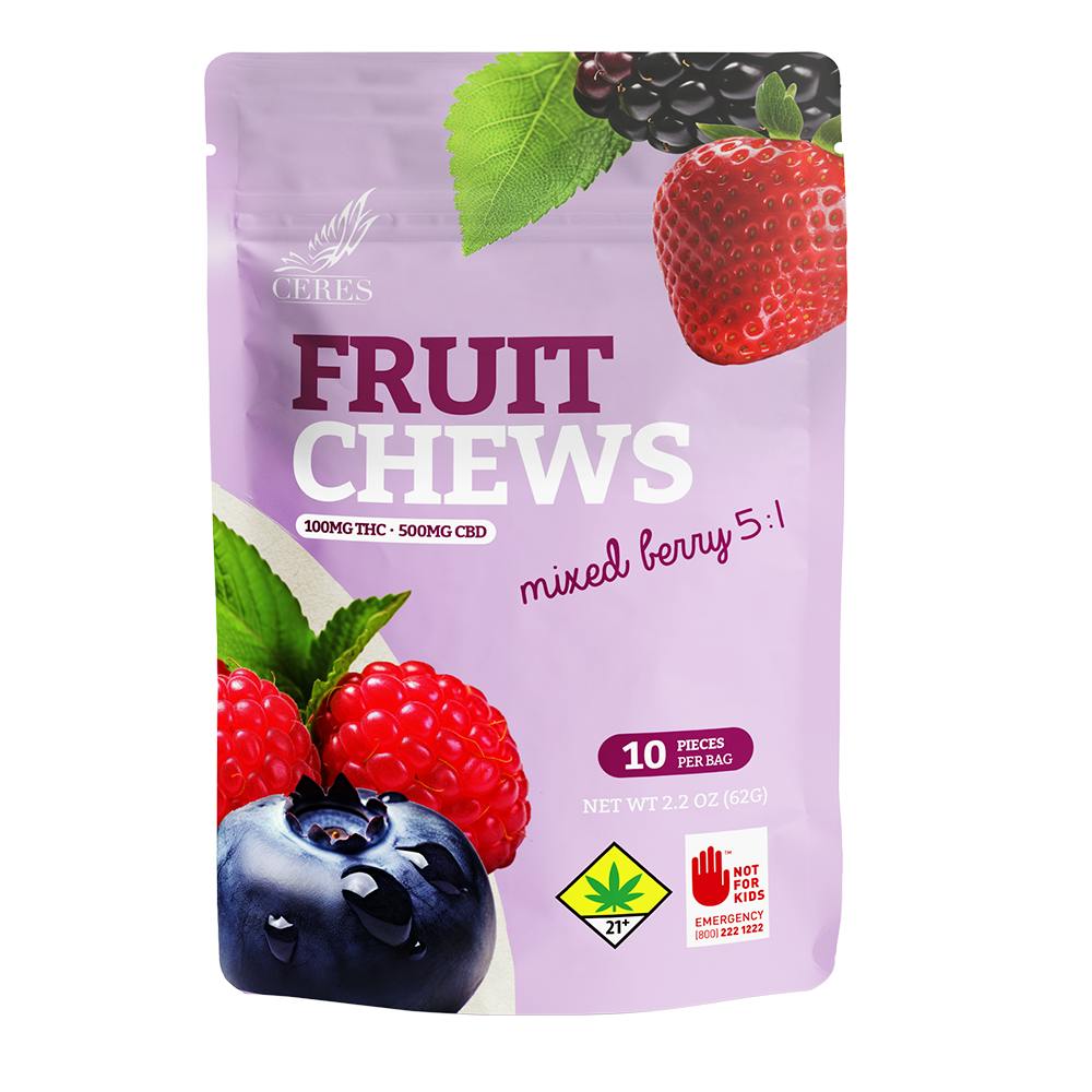 5:1 Mixed Berry [] (500mg CBD/100mg THC) | Gummies | 10pk | 10mg/ea