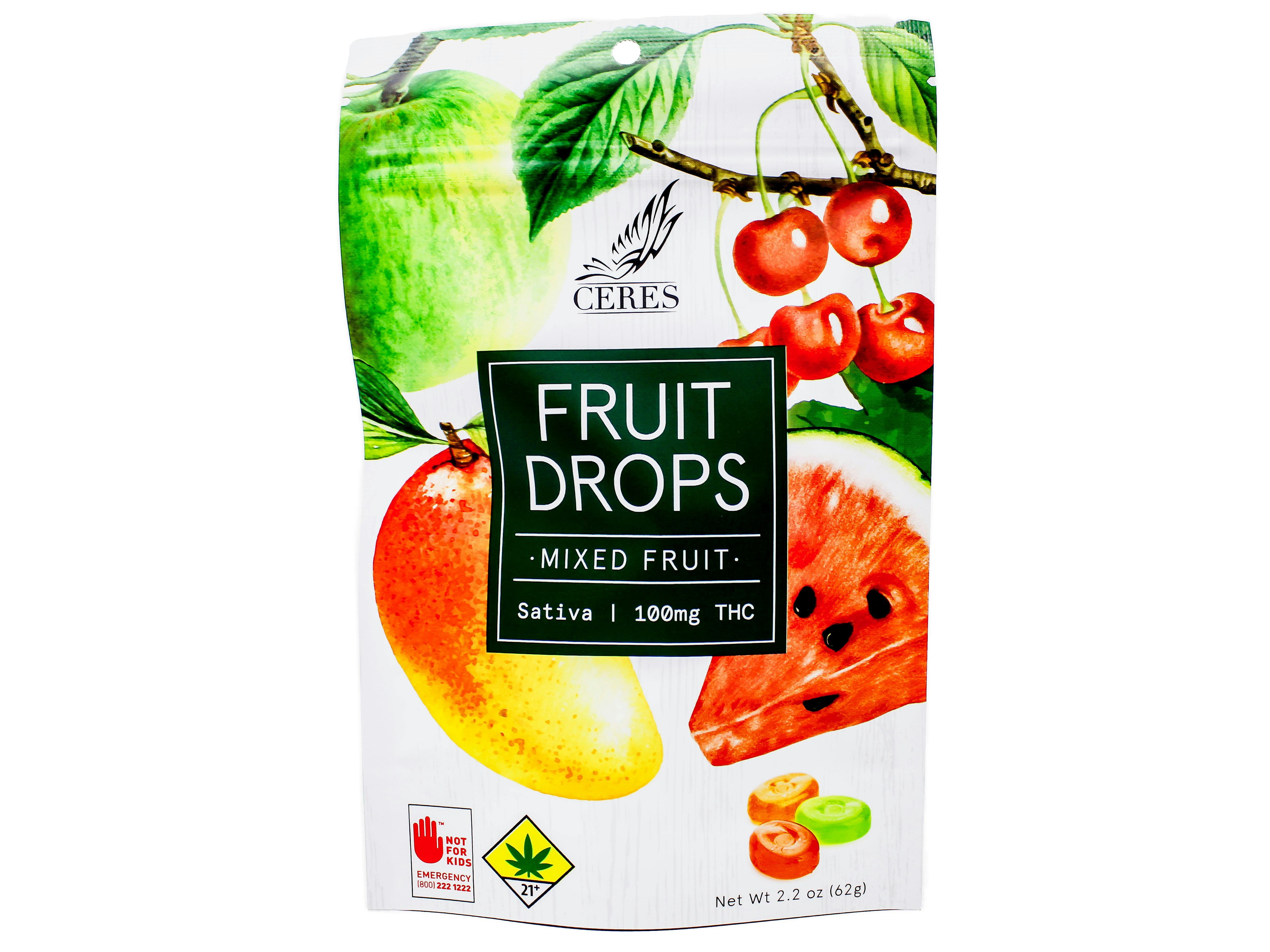 CER Assorted Fruit Drops Sativa 100mg 1524421676 SW_ED13|AOF | Gummies | 10