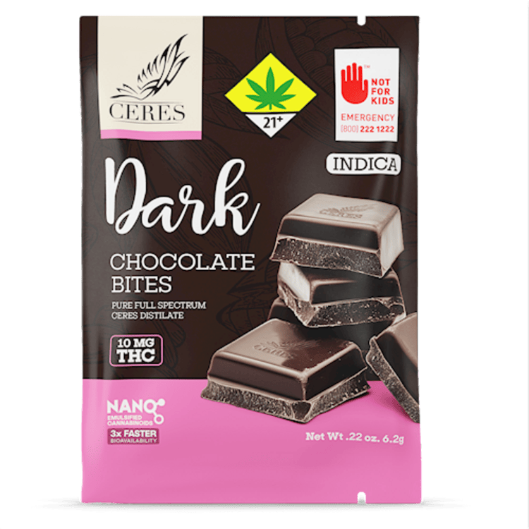 Ceres Dark Chocolate Indica Single | Chocolates | 100mg/ea