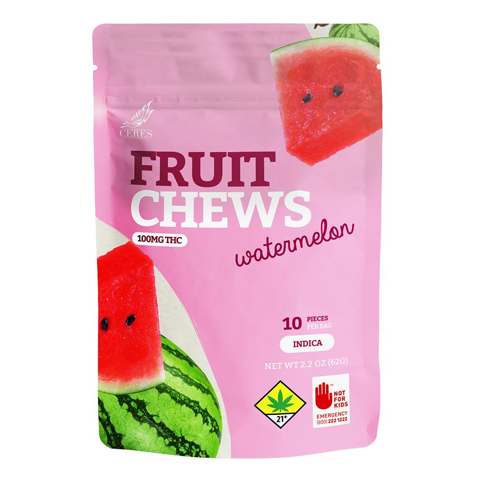 Watermelon - Indica [] (100mg) | Gummies | 10pk | 10mg/ea