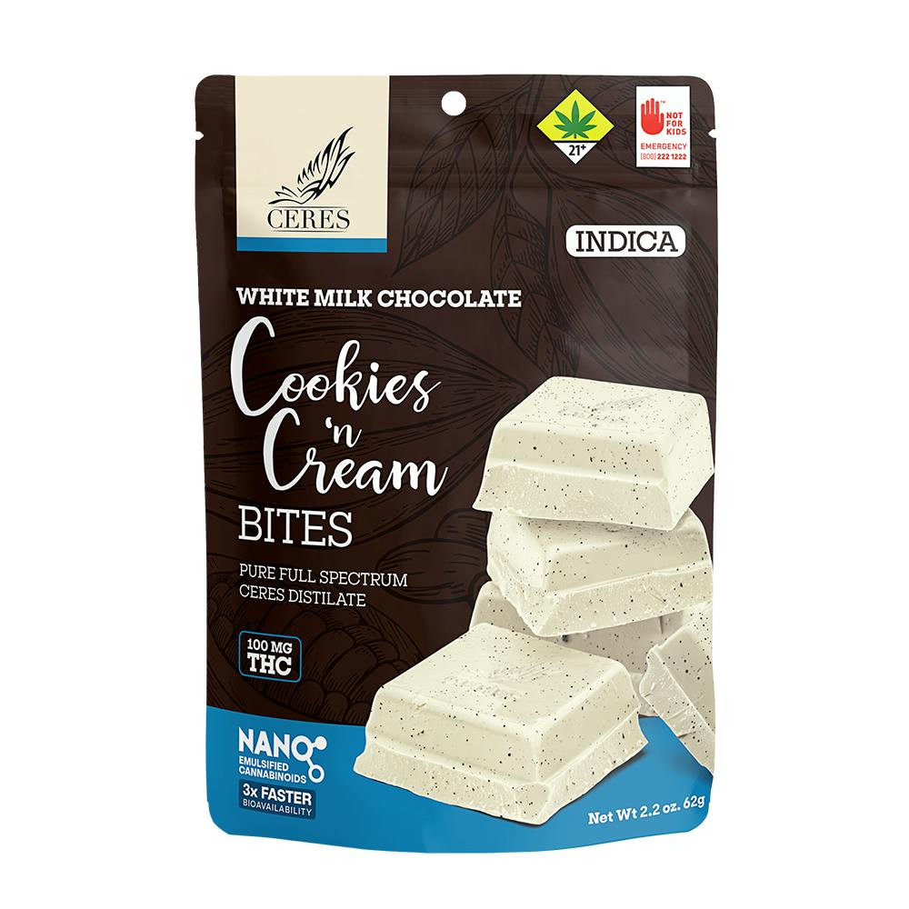 Cookies & Cream - Indica [] (100mg) | Chocolates | 10pk | 10mg/ea