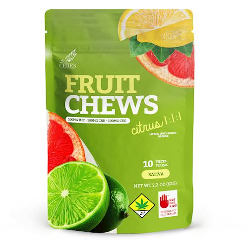 Citrus Fruit Chews 1:1:1 | 10pk | 10mg/ea