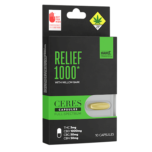 Relief 1000 Capsules | 10pk | 3mg/ea