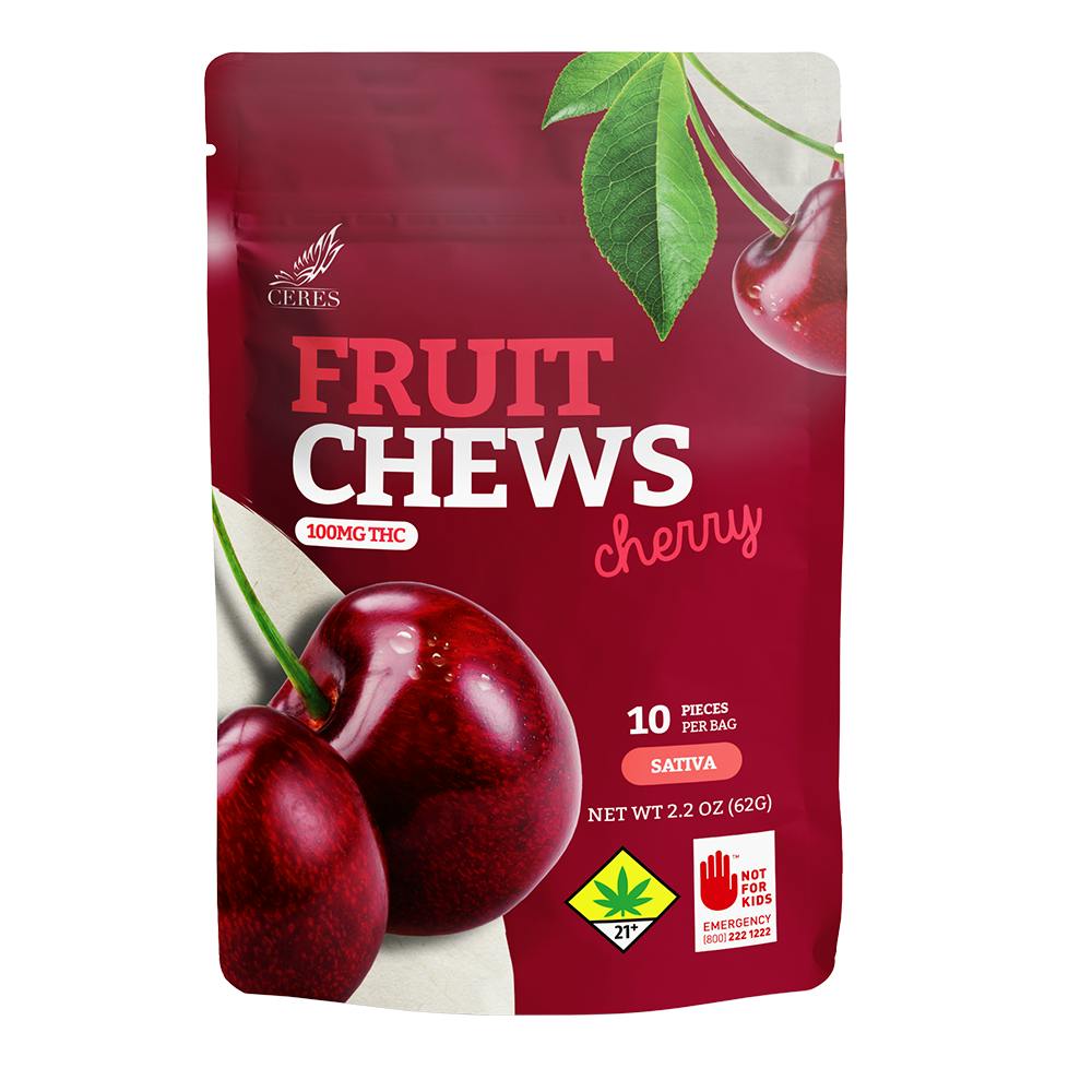 Cherry Sativa Fruit Chews | Gummies | 10pk | 10mg/ea