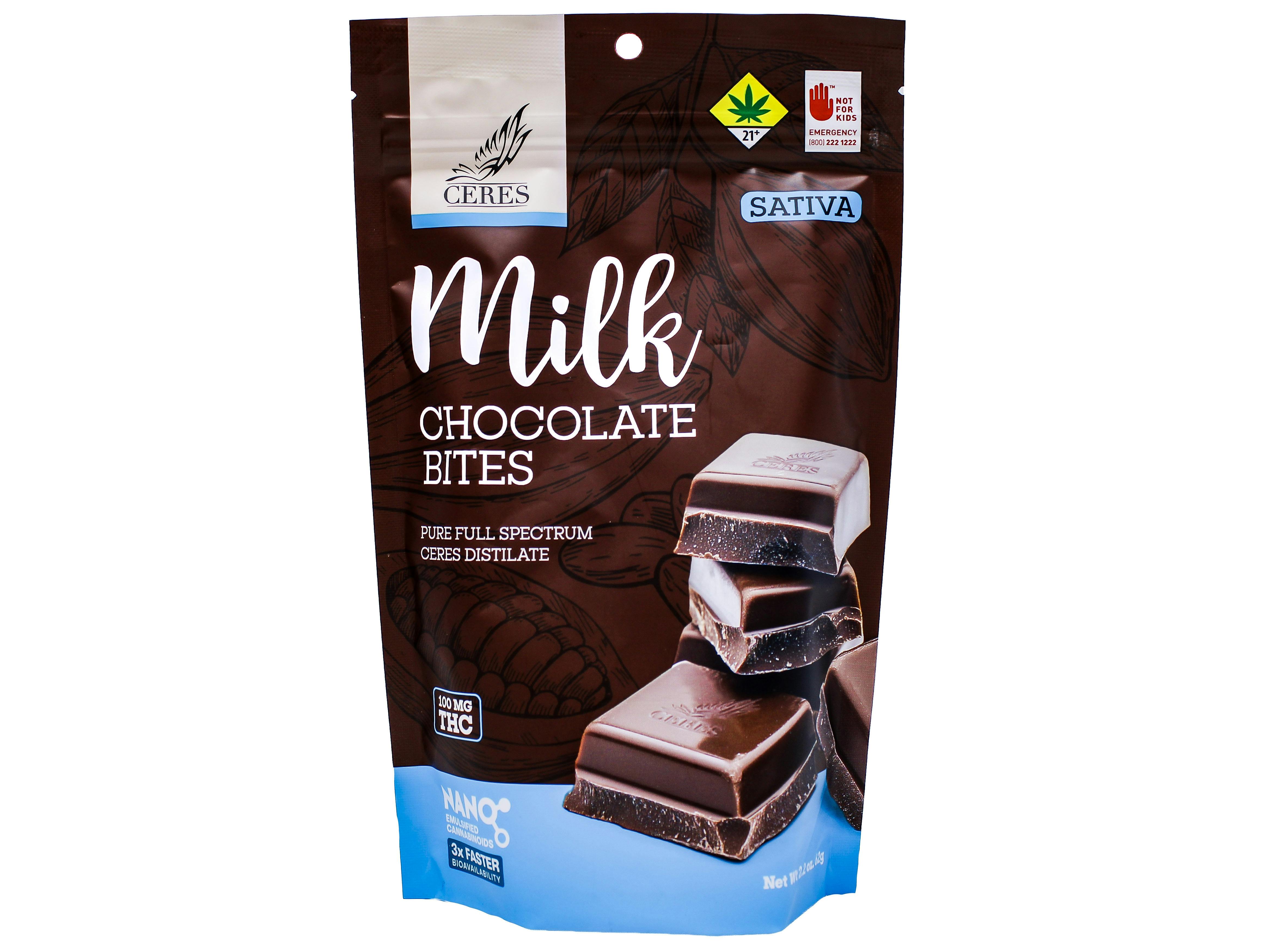 CER Milk Chocolate Bites Sativa 100mg 8222989653 SW_ED149|R62 | Chocolates