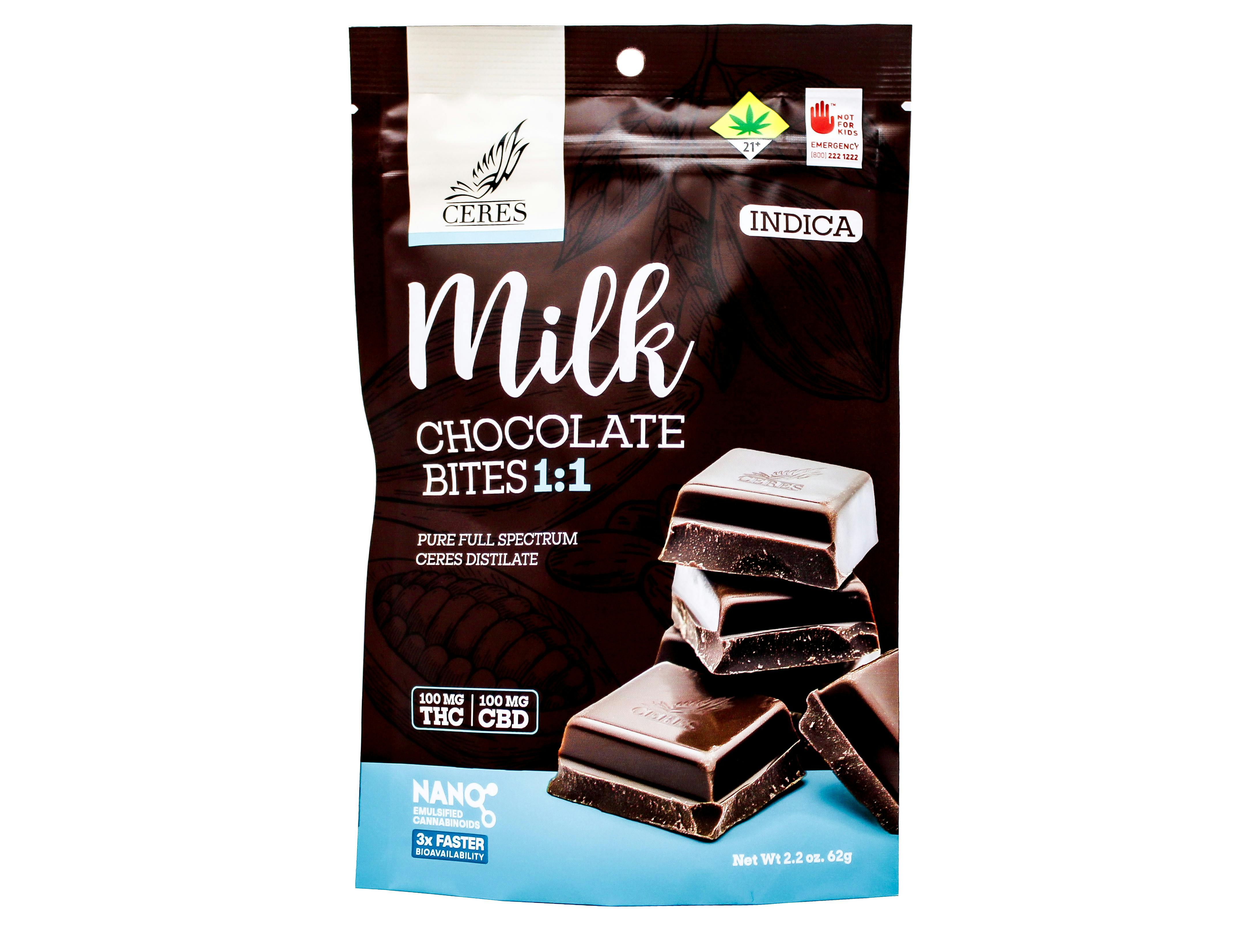 Milk Chocolate Bites 1:1 | Chocolates | 10pk | 10mg/ea