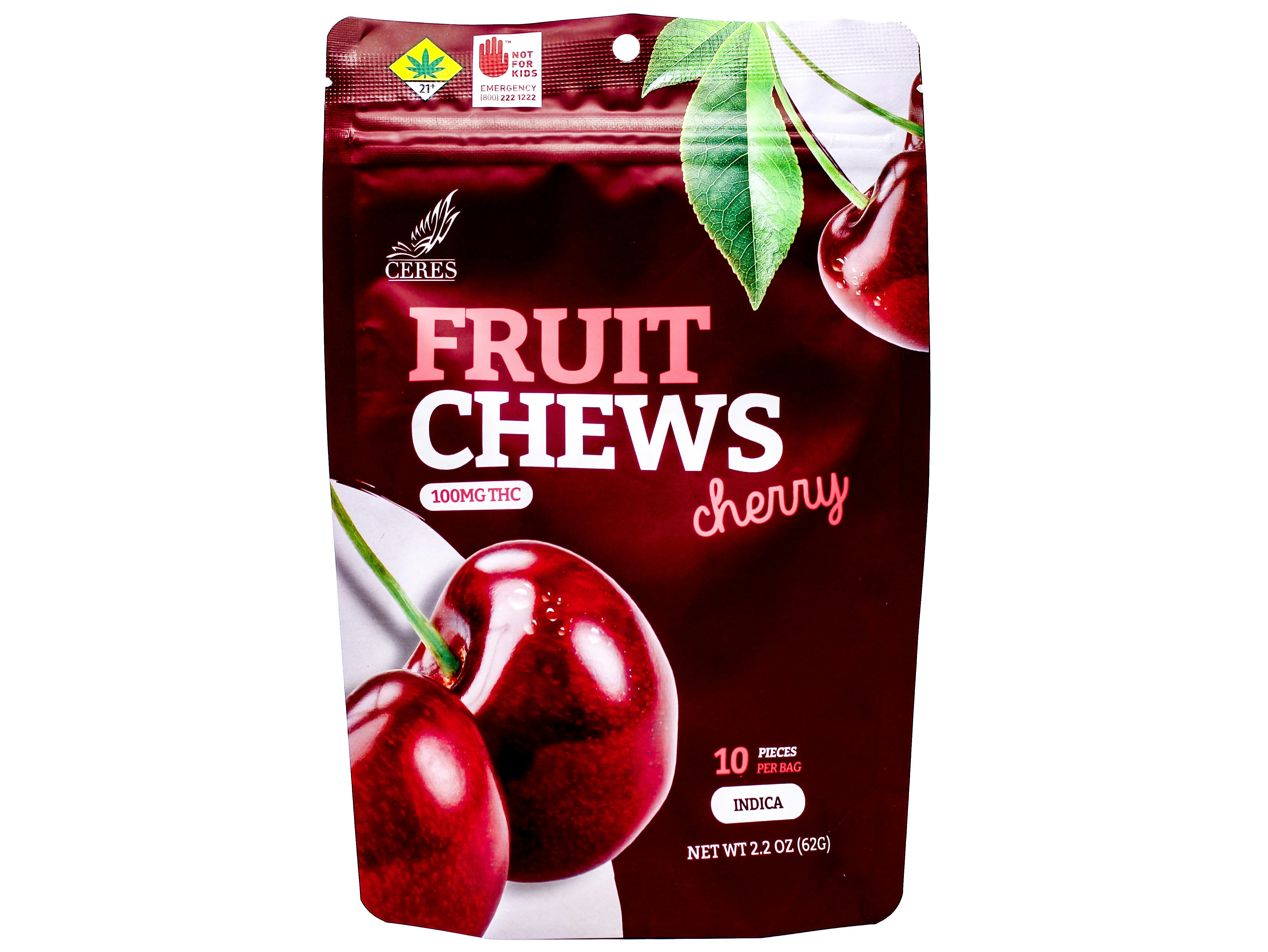 Cherry Indica Fruit Chews | Gummies | 10pk | 10mg/ea