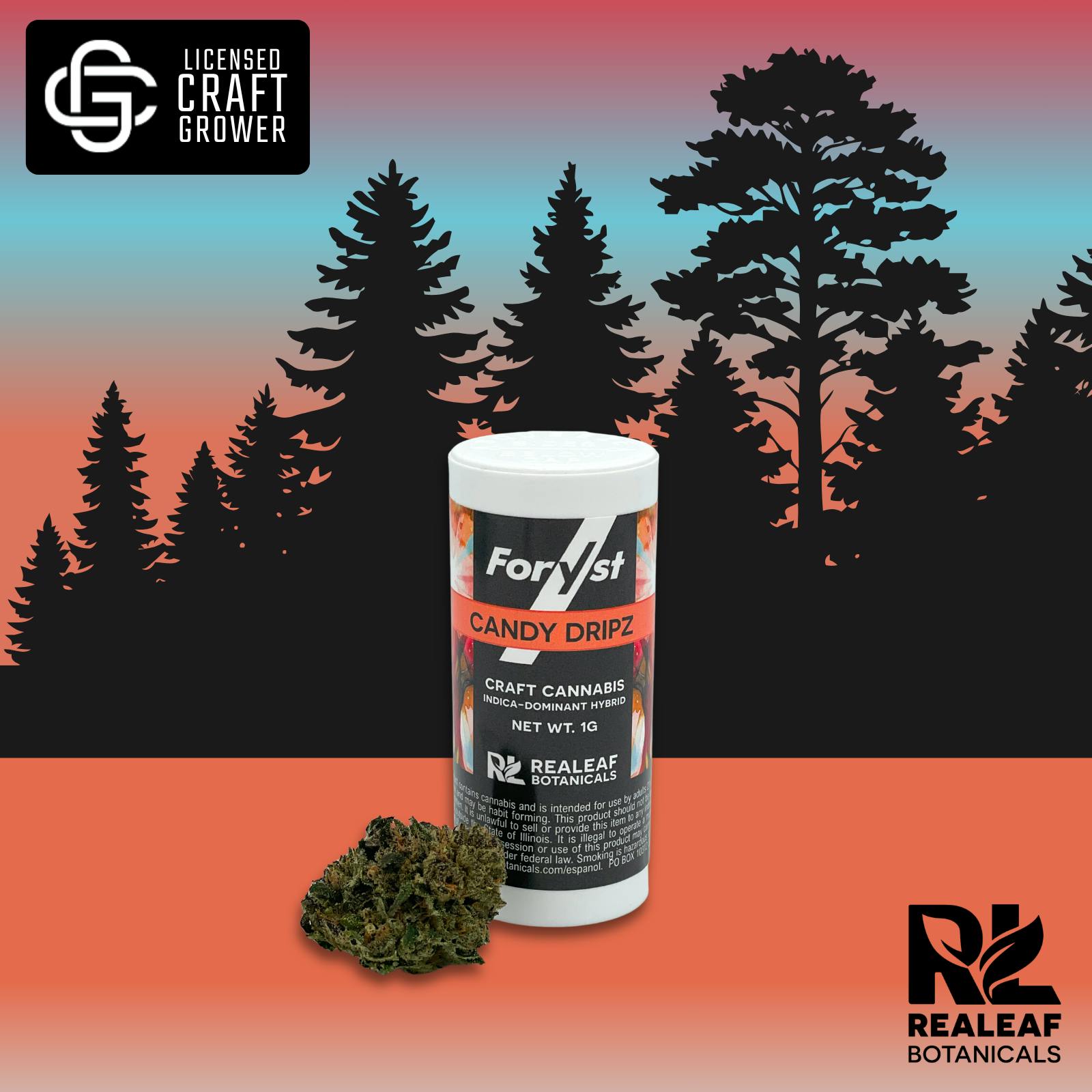 Candy Dripz Foryst Flower 1g at nuEra East Dubuque Dispensary