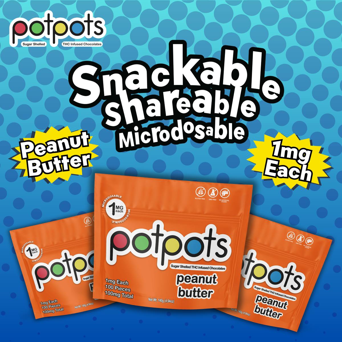 potpots - Peanut Butter - 100ct by Dream Edibles