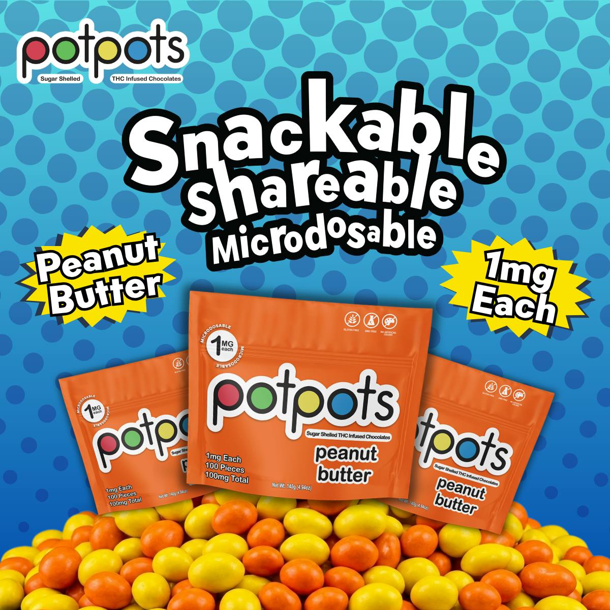 potpots - Peanut Butter - 100ct by Dream Edibles