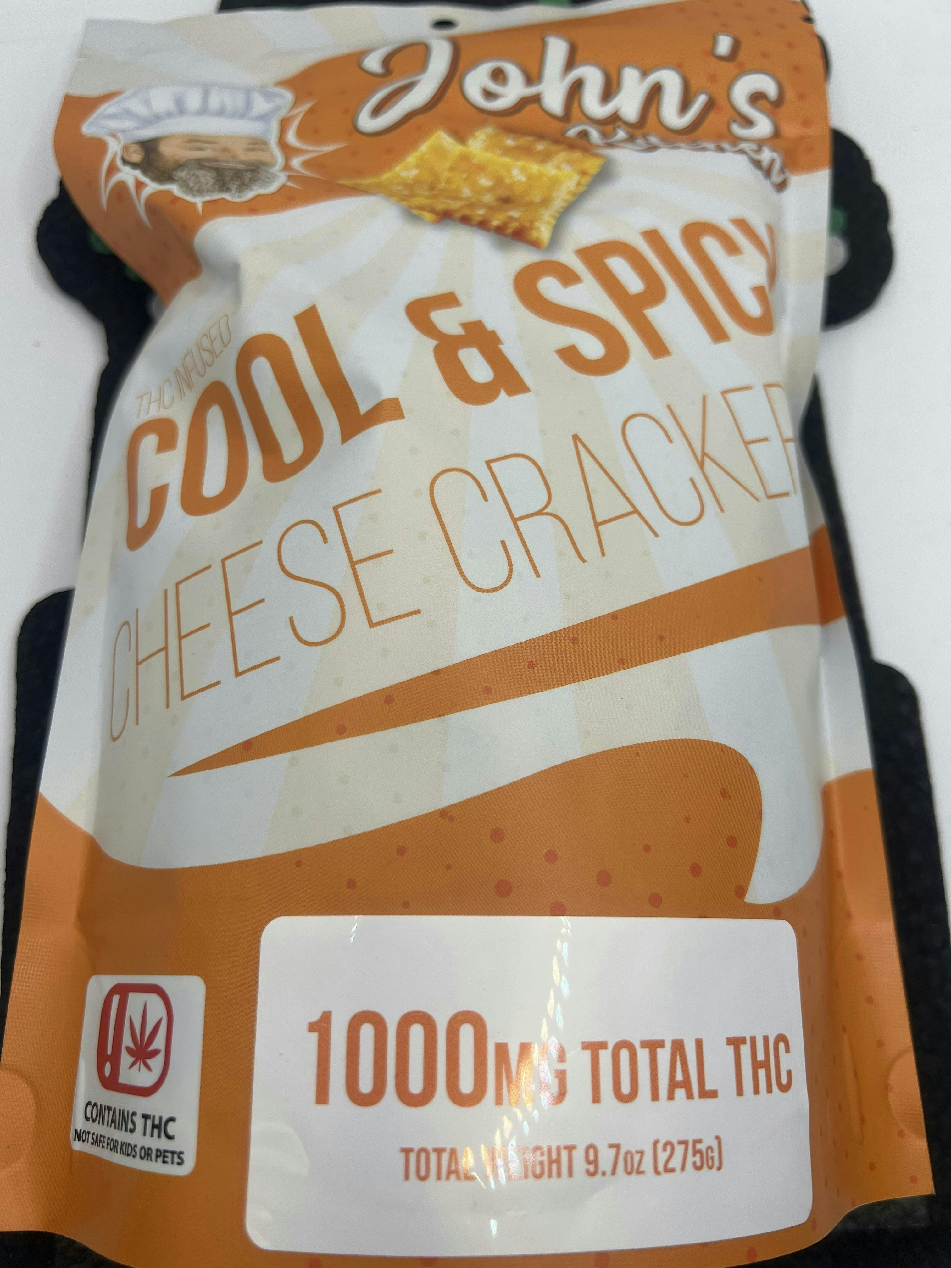 JKJ Processing | Cool & Spicy Cheese Crackers | 1000mg