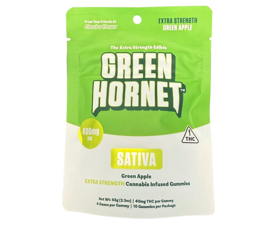 Green Hornet | Green Apple Gummies | 400mg | 10pk | 40mg/ea by Green Hornet