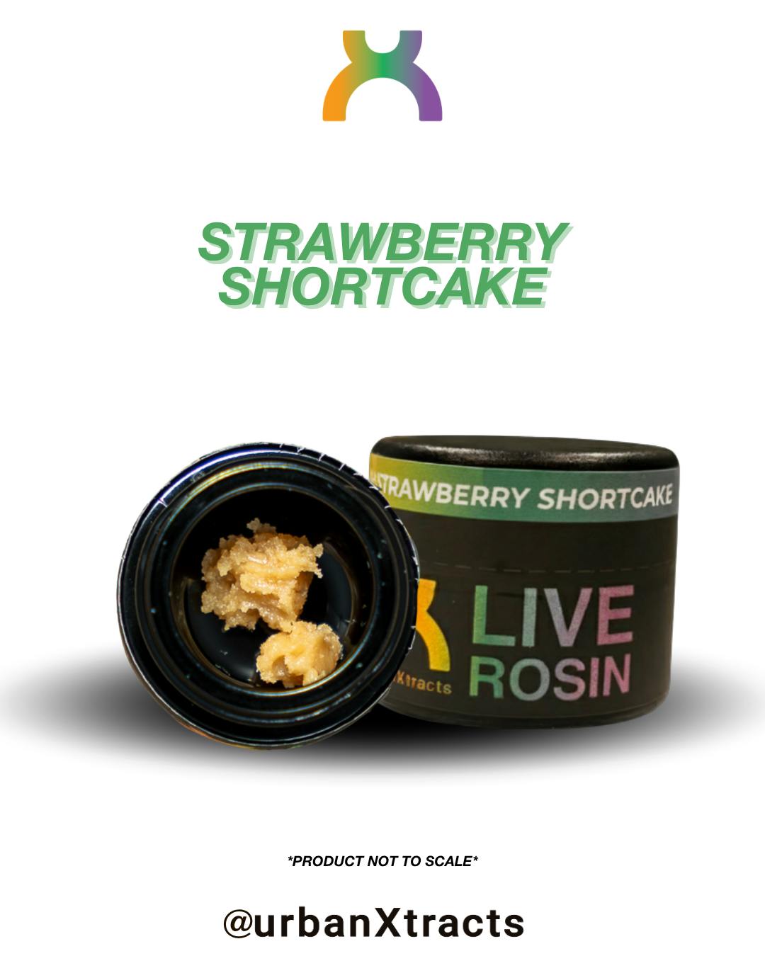 urbanXtracts | Strawberry Shortcake | Cold Cured Live Rosin | 1g by urbanXtracts