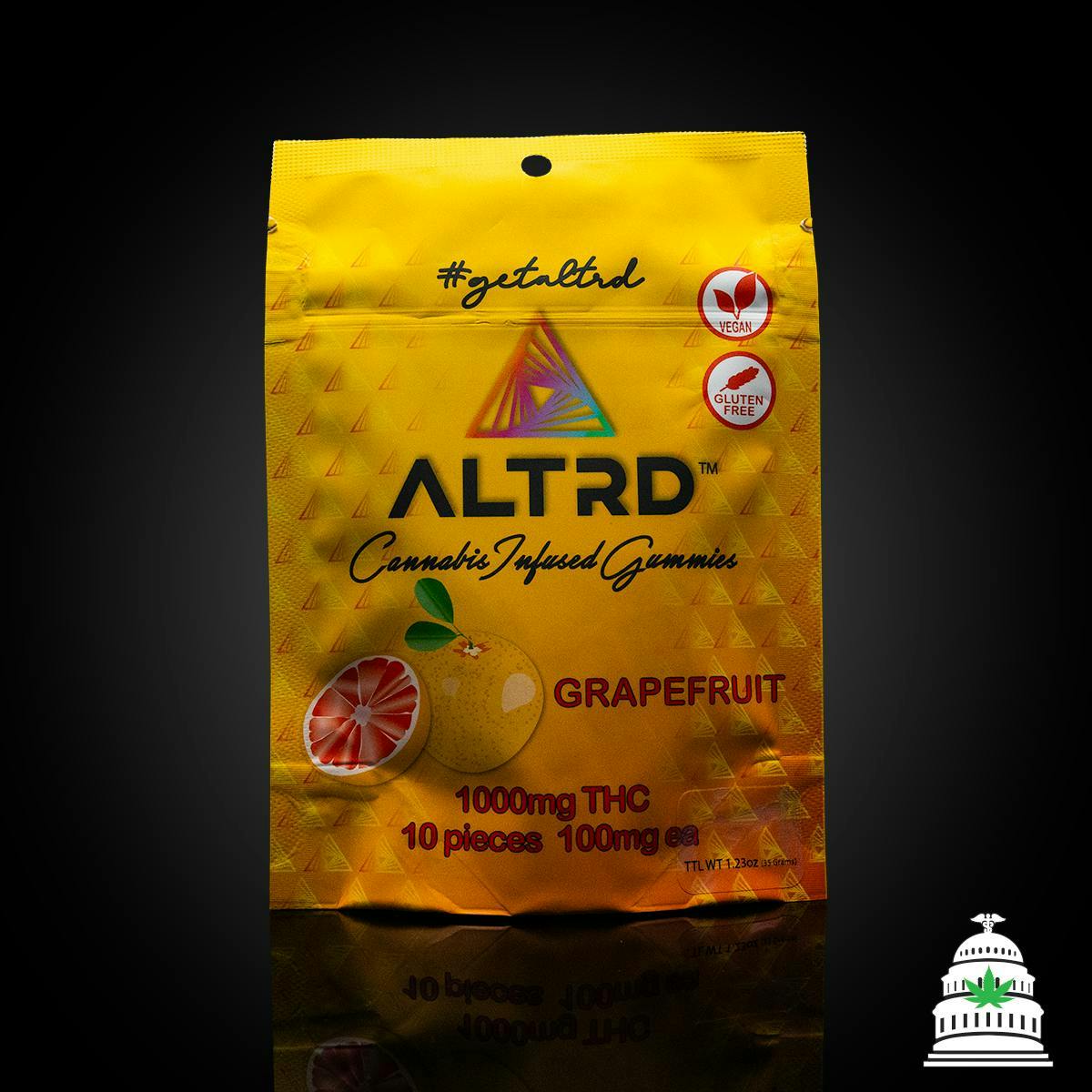 ALTRD | Grapefruit Gummies | 1000mg | 10ct | 100mg/ea